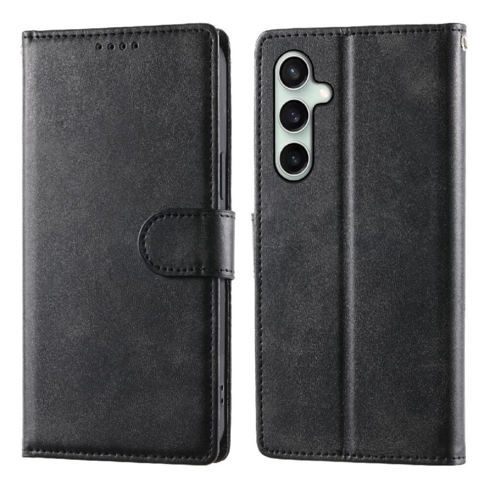 () Flip Case For Samsung Galaxy S24 Fe Wallet Card Slots Leather Case 764563249954