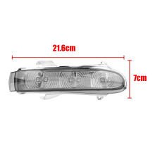 Pair Rearview Mirror Turn Signal Lights for Mercedes W220 W215 Smoke