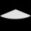 3-Pack Floating Corner Shelves White PVC - Small Medium Large 5