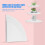 3-Pack Floating Corner Shelves White PVC - Small Medium Large 7