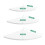 3-Pack Floating Corner Shelves White PVC - Small Medium Large 11
