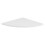 3-Pack Floating Corner Shelves White PVC - Small Medium Large 12