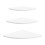 3-Pack Floating Corner Shelves White PVC - Small Medium Large 16