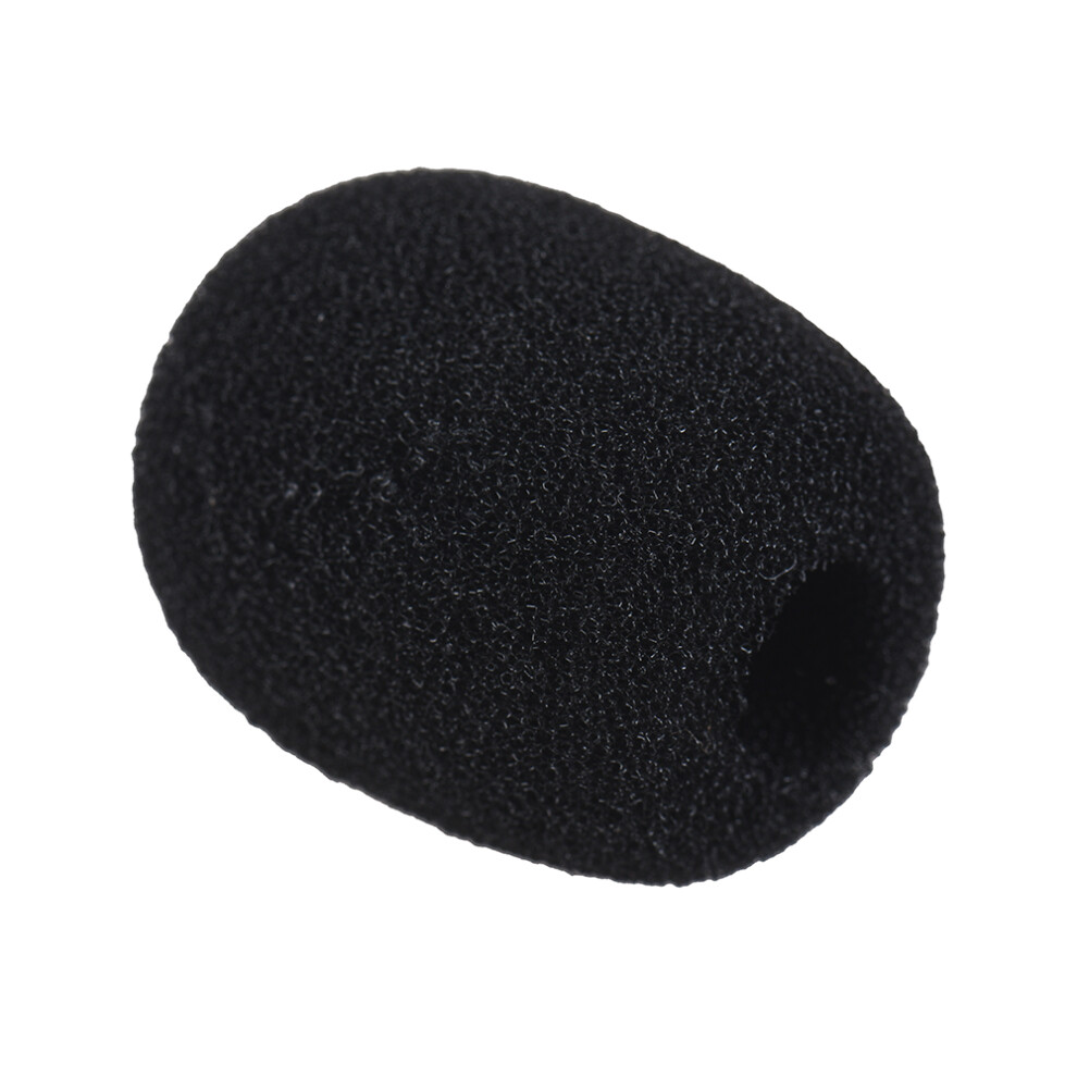 Microphone Windscreen Foam Cover 10-Pack For Lapel Headset Microphone Black 9351392774941