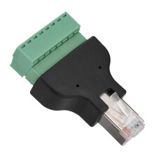 RJ45 8 Pin Screw Terminal DVR Ethernet Adapter