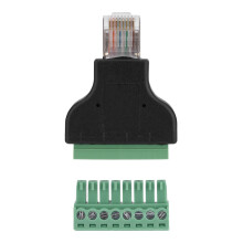 DVR RJ45 to Screw Terminal Adapter 8 Pin