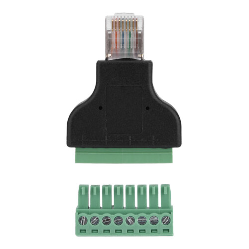 DVR RJ45 to Screw Terminal Adapter 8 Pin