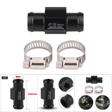 Motorcycle Water Temp Sensor Adapter 18mm Aluminum Alloy Black 5.5cm