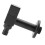 Black Brass Square Wall-Mount Laundry Faucet G1/2 Thread, Rustproof 8