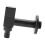 Black Brass Square Wall-Mount Laundry Faucet G1/2 Thread, Rustproof 11