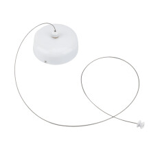 Stainless Steel Wall Mount Retractable Clothesline 2.8m Gray Indoor Outdoor