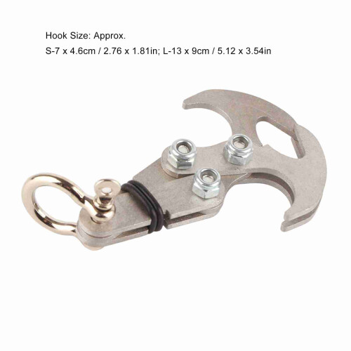 Outdoor Stainless Steel Multi Function Folding Grappling Hook (S) 2pcs 1
