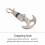 Outdoor Stainless Steel Multi Function Folding Grappling Hook (S) 2pcs 5