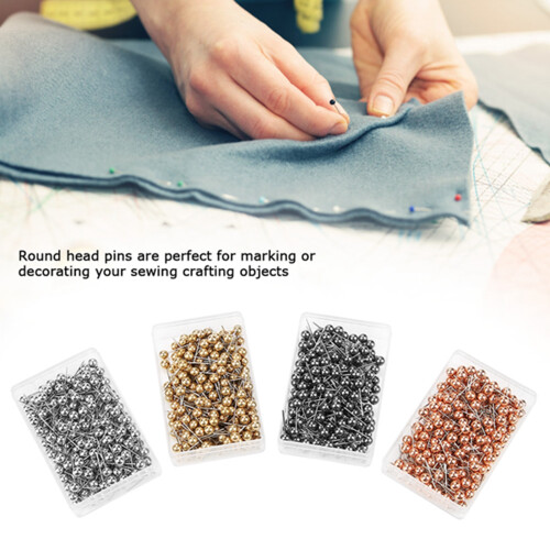 Multi Color Pearl Head Pins 800pcs Dressmaking Sewing Fixed Marking Tool 2