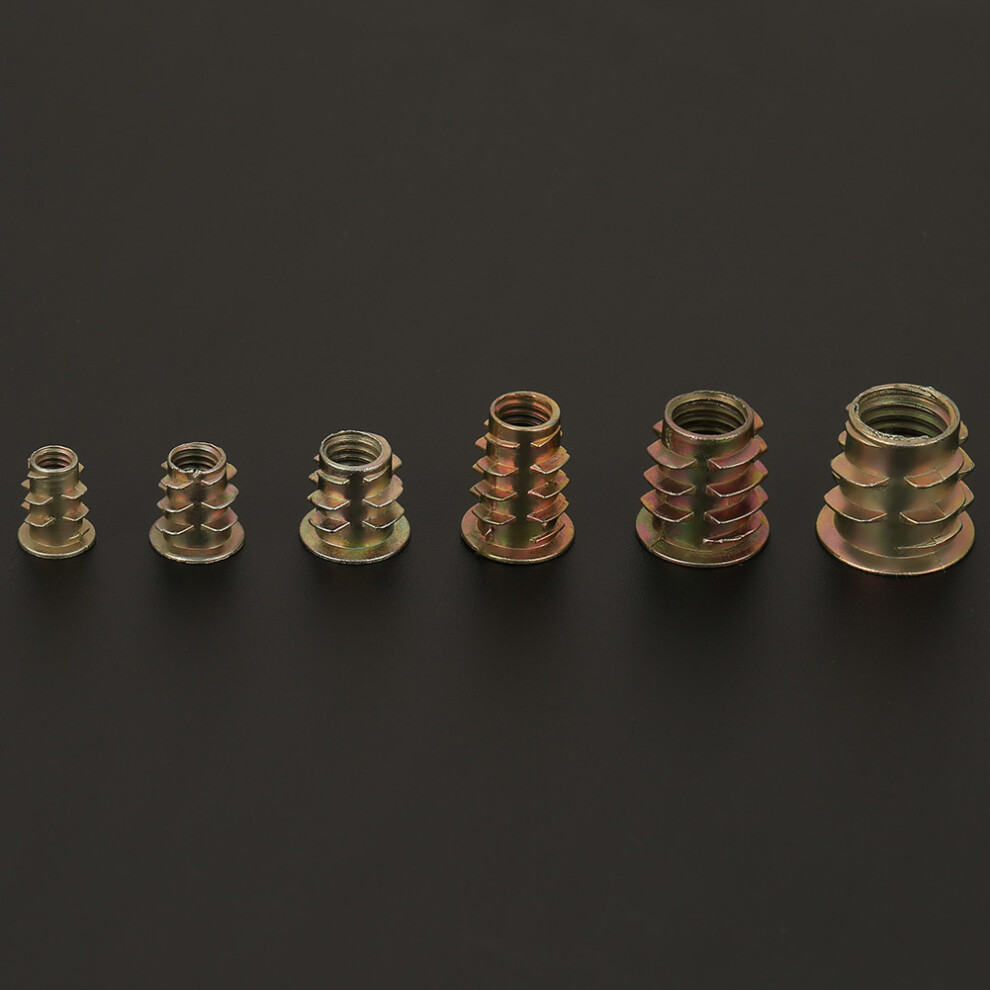 80Pcs Zinc Alloy Hex Drive Threaded Furniture Insert Nuts Set M4âM10 8411392936228