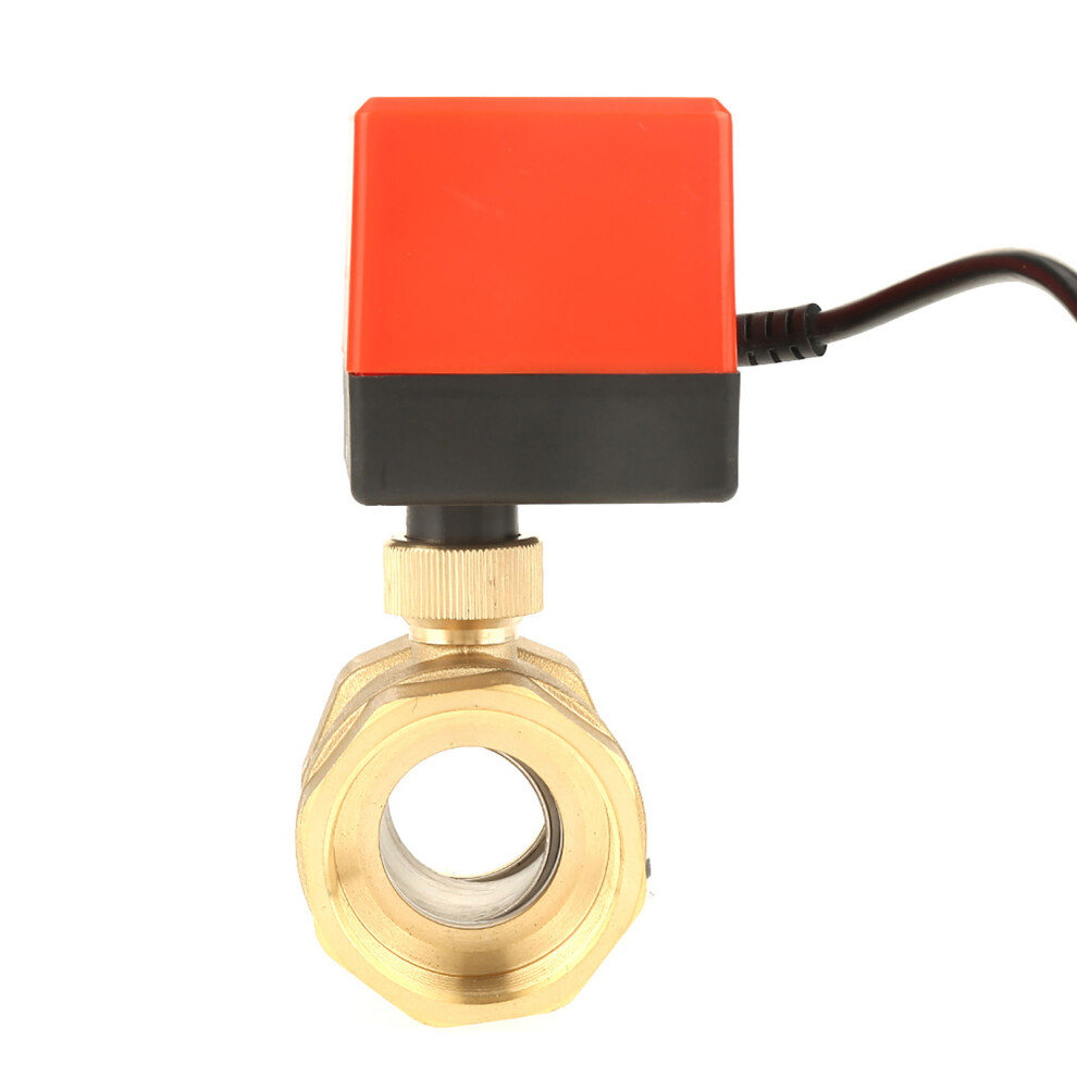 G1-1/2" Brass 12V Motorized Ball Valve 1Pcs For Hvac And Aircon Control 4971392782101