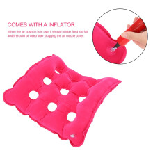 Inflatable Seat Cushion for Elderly & Disabled, Rose Pink, 18.5x17cm