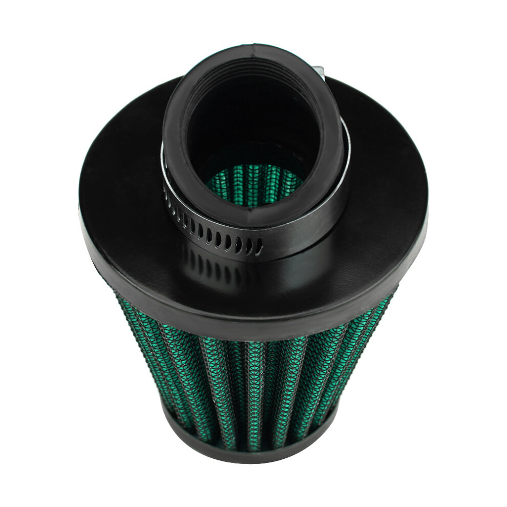 45 Motorcycle Air Intake Filter Cleaner 48Mm/1.9In Universal Green 7671392939952