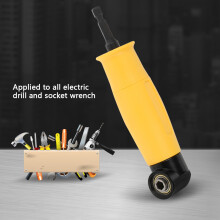 90 Angle Extension Drill Bit Socket Wrench Adapter 158mm Yellow