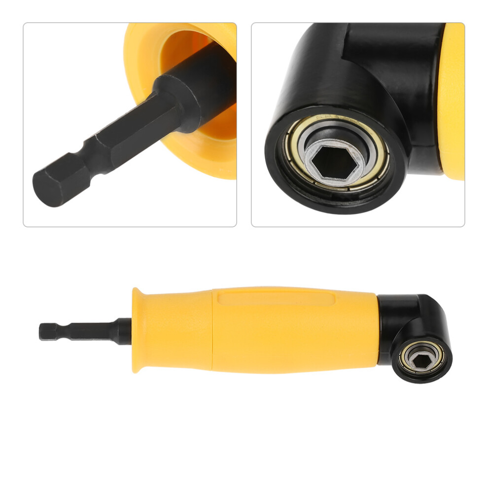 90 Hex Shank Extension Drill Bit Socket Adapter, 158X35mm, Yellow 8401392940233