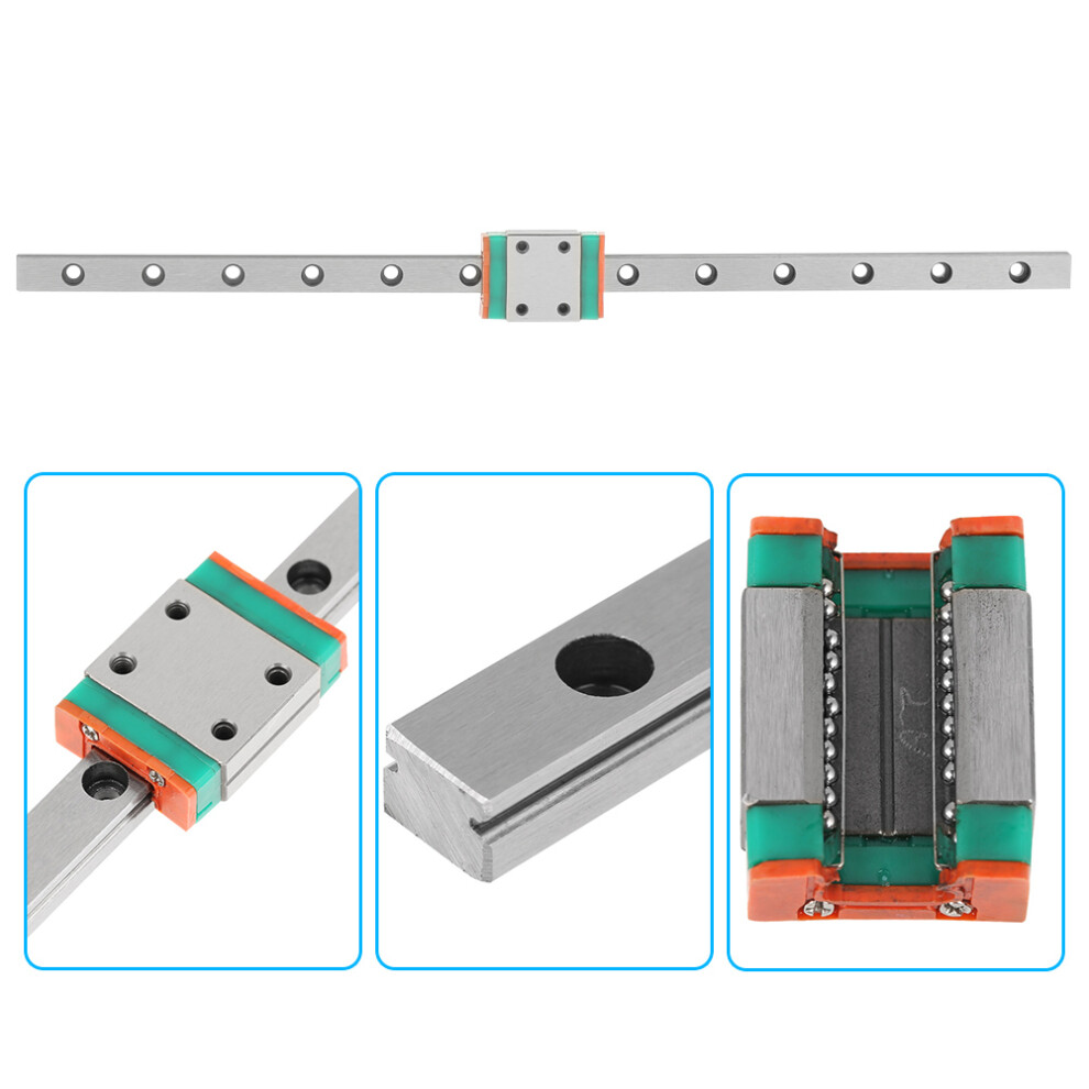 Miniature Linear Sliding Rail Guide Block 200mm
