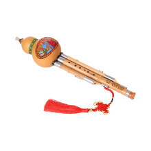 Treble C-Key Hulusi Flute with Carry Case, Chinese Traditional Instrument for Beginners