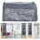 10 Pockets Foldable Wardrobe Organizer Dark Gray 35.5x130cm 11