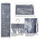 10 Pockets Foldable Wardrobe Organizer Dark Gray 35.5x130cm 8