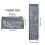 10 Pockets Foldable Wardrobe Organizer Dark Gray 35.5x130cm 9