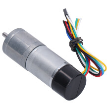 DC-Getriebemotor mit Encoder – 12V, 620 U/min, Durchmesser 25 mm
