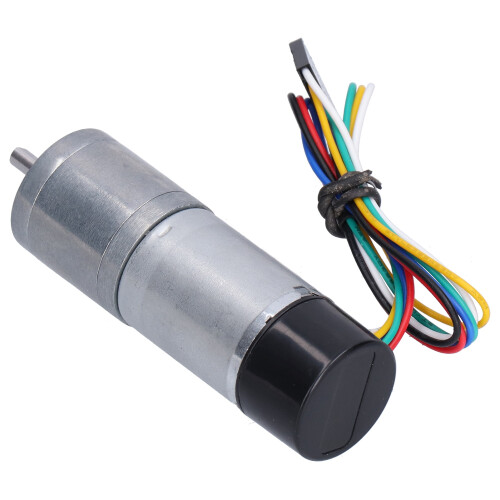 DC-Getriebemotor mit Encoder – 12V, 620 U/min, Durchmesser 25 mm