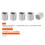 Steel SS304 M8 x 1.25 Coiled Wire Thread Inserts 2D Length for Fast Enclosure 4