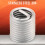 Steel SS304 M8 x 1.25 Coiled Wire Thread Inserts 2D Length for Fast Enclosure 8
