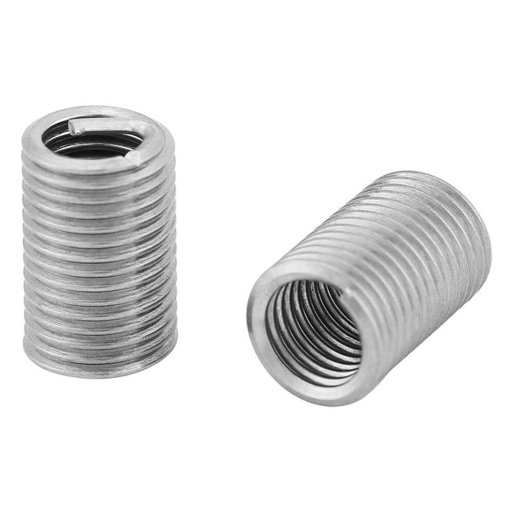50Pcs M6 X 1.0 X 3D Stainless Steel Coiled Helical Screw Thread Inserts 4361392789765