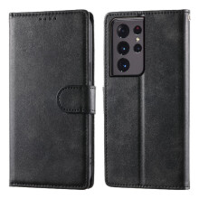 () Flip Case For Samsung Galaxy S21 Ultra Card Slots Leather Case Wallet