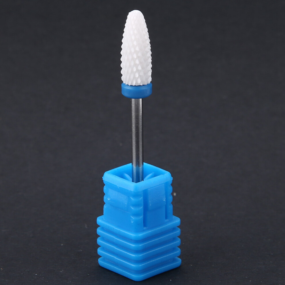 Manicure Ceramic Cylinder Bit for Nail Drill 04# - Durable & Precision