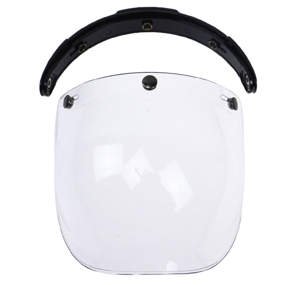 3-Snap Bubble Wind Visor For Biltwell Gringo&Bonanza Helmets, 22Cm X 20Cm 8471392795393