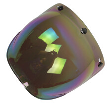 3-Snap Bubble Wind Visor for Biltwell Helmets, UV-Protected, Anti-Fog