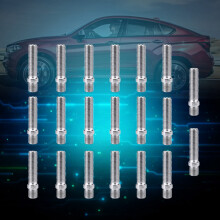 50mm Extended Studs 20pc 12x1.5 to 12x1.5