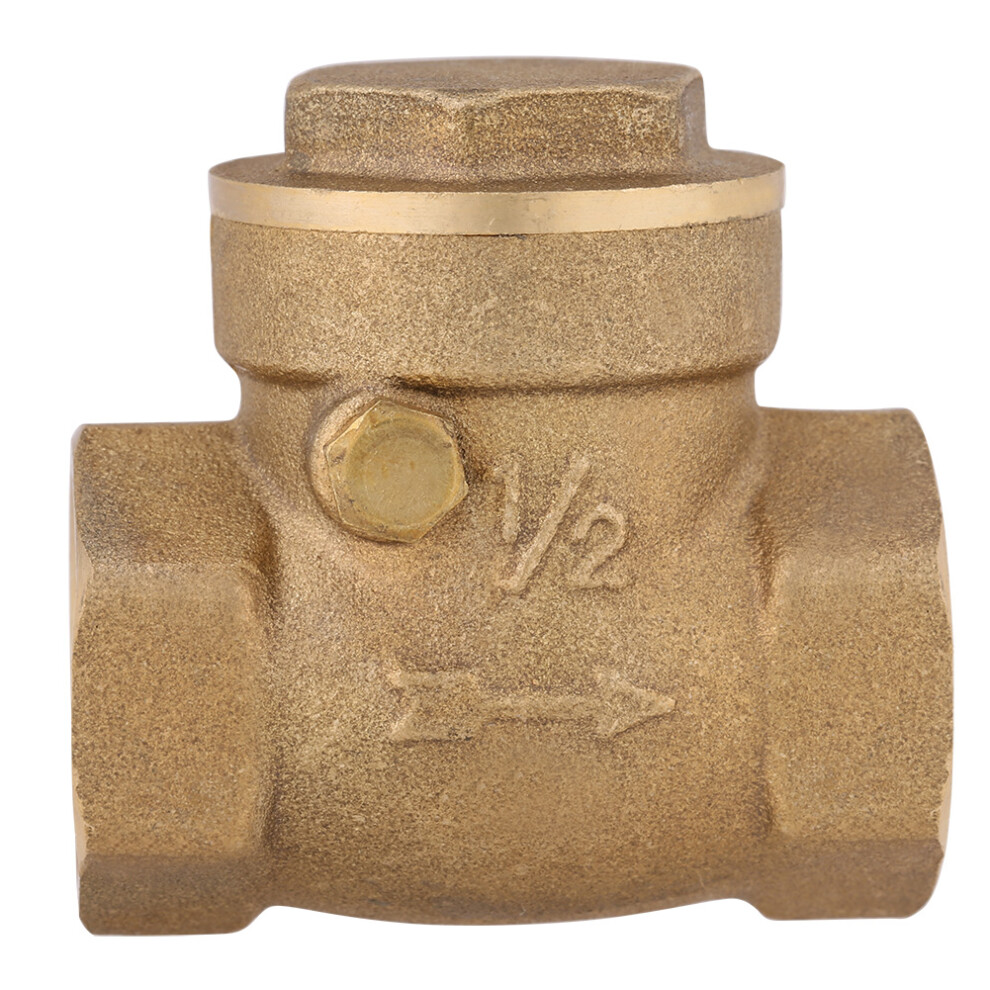Dn15 Brass Female Thread Swing Check Valve 232Psi Water Backflow Prevention 7891392798841