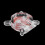 GPU Water Cooling Block 40mm Red Copper 9