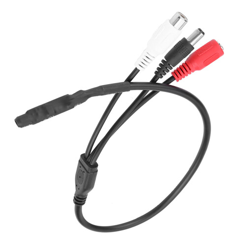 Mini High Sensitive Audio Microphone for CCTV DVR Security Camera Black 2
