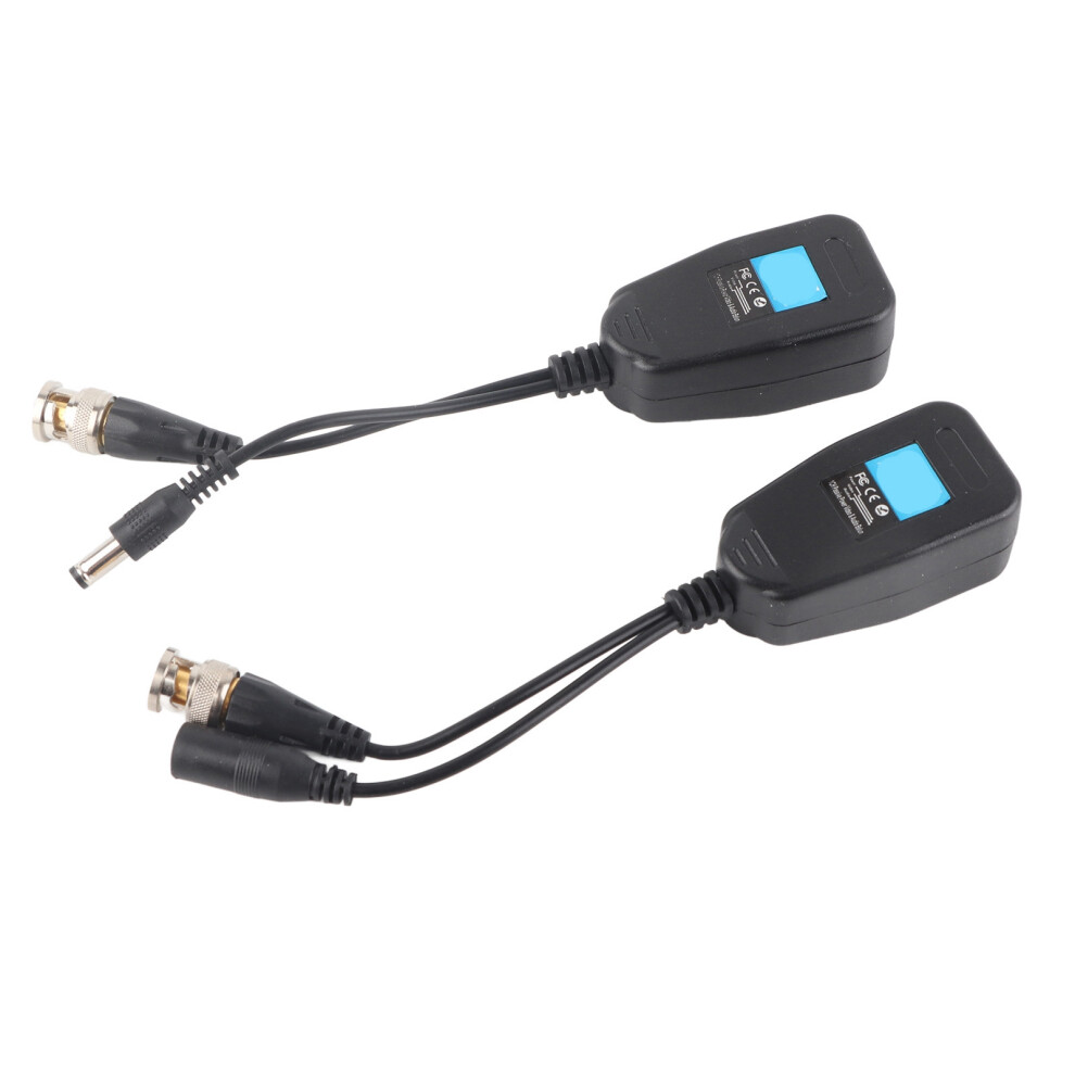 1 Pair Passive Cctv Bnc Video And Power Balun Coax To Rj45 For Security System 8751392945982
