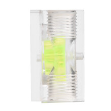 3 Impeller Water Flow Meter for PC Cooling G1/4 Thread, Transparent & Green