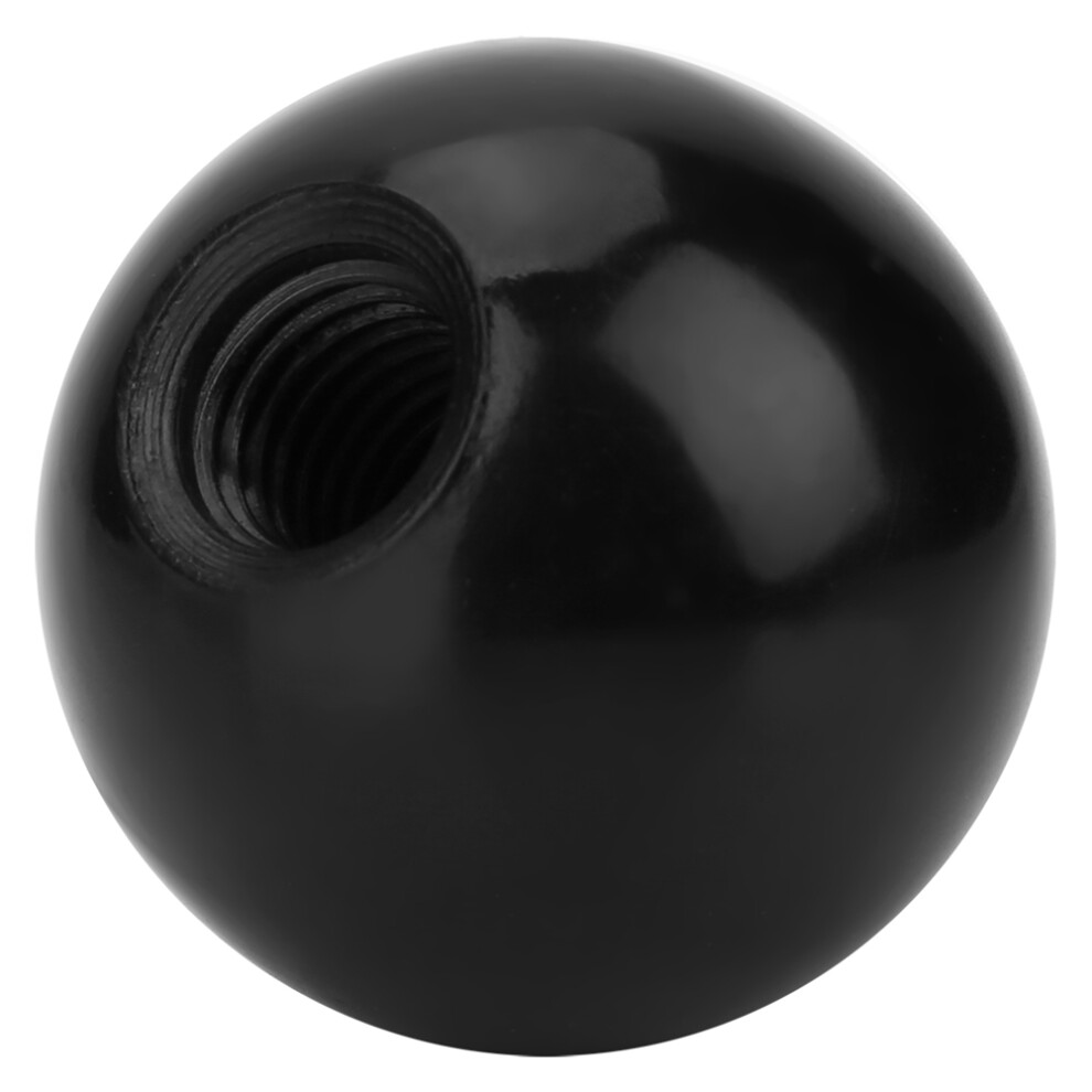 6 Pack Black Round Handle Ball Knob M12 Threaded 40Mm Diameter For Equipment 7651392800032