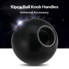 10pcs Plastic Ball Knob Set for Tractor & Lathe Machines AM6*20 Black Australia
