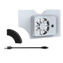 For  Dock Cooling Fan USB-Powered Cooler Stand for   OLED Enhance Your Gaming Experience White