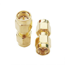 SMA Male to Male Straight RF Coaxial Adapter SMA Male Inner Screw Inner SMA-Jj All Copper Gold Plated