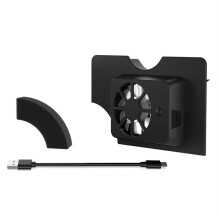 For Dock Cooling Fan USB-Powered Cooler Stand for OLED Enhance Your Gaming Experience Black