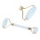 Artificial Jade Doublehead Face and Eye Roller for Anti-Aging, White 1